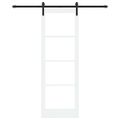 vidaXL Posuvné dvere ORKDAL Biela a čierna 73,5 x 211 cm