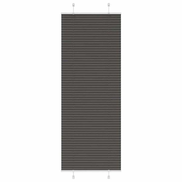 vidaXL plisovaná roleta čierna 70x200 cm Šírka látky 69,4 cm