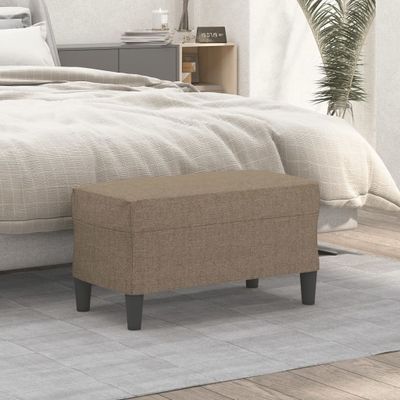 vidaXL Lavička sivohnedá 70x35x41 cm látka