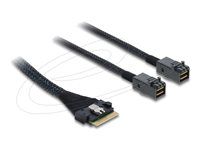PCIe 4.0 Cable Slim SAS SFF-8654 8i to 2