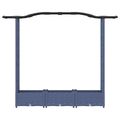 vidaXL Vyvýšený záhon s mriežkou a strechou Sivá 169 x 40 x 123 cm PP
