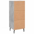 vidaXL Komoda betónovo sivá 34,5x34x90 cm spracované drevo