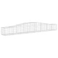vidaXL Oblúkový gabionový kôš 10 ks 400x50x40/60 cm pozinkované železo