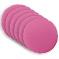 vidaXL Poťah na podložku 6 pcs HEERLEN Ružová Ø 50 cm Polyester