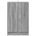 vidaXL Botník sivý dub sonoma 60x35x92 cm spracované drevo