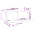 vidaXL Nástenná TV skrinka 78,5 x 31 x 30 cm Sivý Sonoma