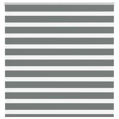 vidaXL Zebra roleta tmavošedá 145x100 cm šírka látky 140,9cm polyester