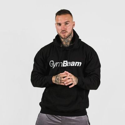 Mikina PRO Hoodie Black - GymBeam, veľkosť XXL