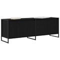 vidaXL TV skrinka 140 x 36 x 49.5 cm Čierny dub Kompozitné drevo