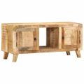 vidaXL TV skrinka 105x46x32 cm Masívne drevo hrubé mango