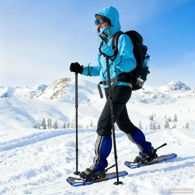 vidaXL 3 v 1 snežnice Modrá a čierna 78,5 x 22 cm Hliník a HDPE