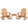 vidaXL 3-dielna záhradná sedacia súprava Adirondack akáciový masív