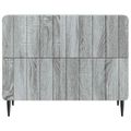 vidaXL Nočný stolík Sivá sonoma 62 x 34,5 x 49,5 cm Kompozitné drevo