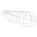 vidaXL Skleník 45 m² 15x3x2 cm