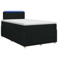 vidaXL Posteľ boxspring s matracom Čierna 120 x 200 cm Látka