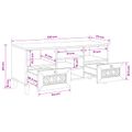 vidaXL TV skrinka so zásuvkou 100 x 33 x 46 cm Masívne mango drevo