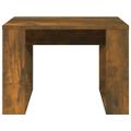 vidaXL Príručný stolík dymový dub 50x50x35 cm spracované drevo