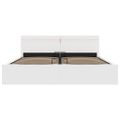vidaXL Hydraulický posteľný rám+úložný priestor, LED, 180x200 cm