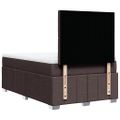 vidaXL Boxspring posteľ s matracom tmavohnedá 120x190 cm látka