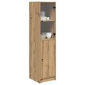 vidaXL Highboard Remeselný dub 35 x 37 x 142 cm Kompozitné drevo