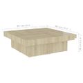 vidaXL Konferenčný stolík dub sonoma 90x90x28 cm drevotrieska