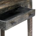 vidaXL Stôl čierny 110x50x75 cm masívne mangovníkové drevo