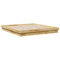 VidaXL Rám postele bez matraca 200x200 cm Dub z masívneho dreva