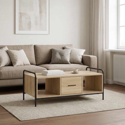 vidaXL Konferenčný stolík Dub sonoma 99,5 x 49 x 41 cm