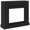 vidaXL Obloženie krbu čierne 100x30x87,5 cm kompozitné drevo