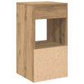 vidaXL Nočné skrinky so zásuvkou 2 ks dub artisan 35x34x66,5 cm