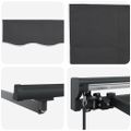 vidaXL Sklopná markíza Antracit 400 × 300 cm Polyester a hliník
