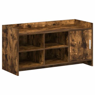 vidaXL Skriňa na topánky s úložiskom Dymový dub 100 x 39,5 x 51 cm