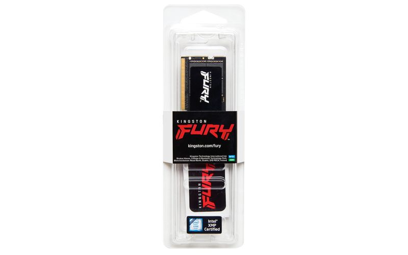 Kingston FURY Impact/SO-DIMM DDR5/8GB/4800MHz/CL38/1x8GB/Black Operačná pamäť, DDR5, 8GB, 4800MHz, SO-DIMM, CL38, 1,1V, čierna