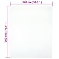 vidaXL Priliehavé prestieradlo Jersey 2 ks biele 140x200 cm bavlna
