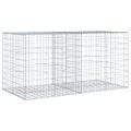 vidaXL Gabiónový kôš s krytom 200x100x100 cm pozinkované železo