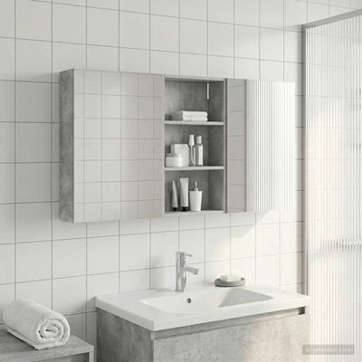 vidaXL Set kabinetov do kúpeľne s poličkou 3 pcs 140 x 14,5 x 70 cm
