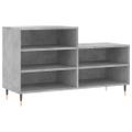 vidaXL Botník betónovo sivý 102x36x60 cm spracované drevo