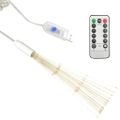 vidaXL Vonkajšie vianočné prskavky 4 ks, teplá biela 20 cm, 560 LED