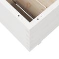 vidaXL Záhradný kvetináč biely 80x80x49,5 cm masívna borovica