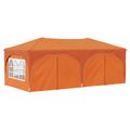 vidaXL Prístrešok na párty 575 x 288 x 245 cm Oranžová Oxfordská látka