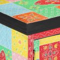 vidaXL TV skrinka 100 x 35 x 50 cm Viacfarebný Masívne mango drevo