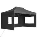 vidaXL Profesionálny skladací stan+steny, hliník 4,5x3 m, antracit