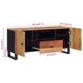 vidaXL TV skrinka 105x33,5x46 cm masívna akácia a spracované drevo
