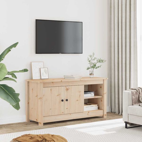 vidaXL TV skrinka 103x36,5x52 cm masívna borovica