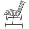 vidaXL Záhradná lavička 150 cm, oceľ, antracitová