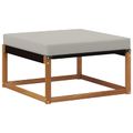 vidaXL Záhradná súprava gaučov 4 ks Prírodná a svetlosivá