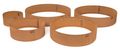 Záhradný obrubník G21 100 x 20 cm, kruhový, Corten