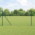 vidaXL Euro plotový základ 25 x 1,2 m PVC potiahnutá oceľ Zelená