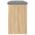 vidaXL Lavička na topánky dub sonoma 62x32x50 cm kompozitné drevo