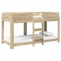 vidaXL Poschodová posteľ pre deti Sonoma dub 80 x 200 cm